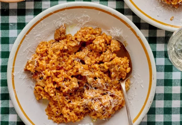 Rice ‘polenta’ with sausage sauce and rice with pork, lemon and saffron: Pasta Grannies’ Sardinian rice recipes